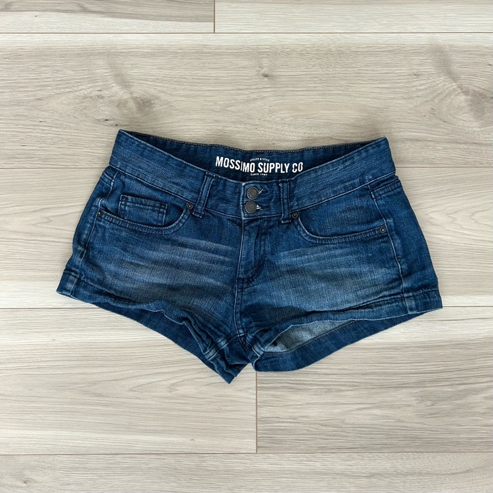 mossimo mini jean shorts